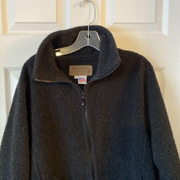 Bear Ridge Outfitters Men’s Size Large Sweater Jacket Zip Up Wool Blend USA Made - Picture 3 of 11